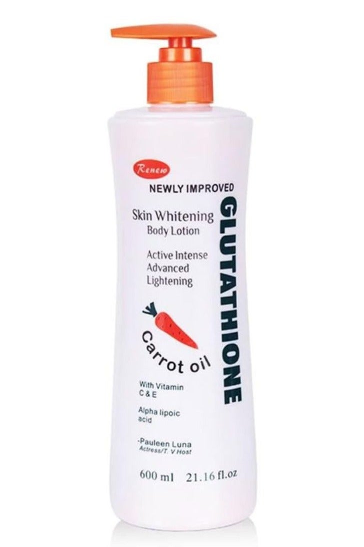 Renew Glutathione Skin whitening Body Lotion With Carrot Oil 600 mL