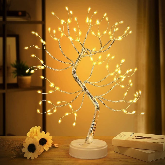 20 TABLETOP TREE LIGHT TREE COPPER WIRE TREE LIGHTSDIY ARTIFICIAL LIGHT TREE LAMP DECORATION FOR GIFT HOME WEDDING FESTIVAL HOLIDAY WARM WHITE