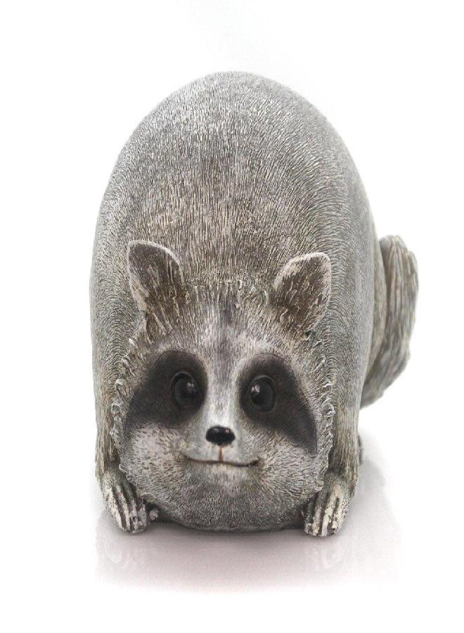 Artist Unknown Garden RACCOON PUDGY PALS Polyresin Outdoor Statue 16278