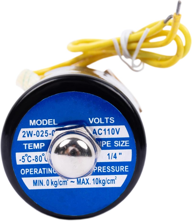 HFS صمام كهربائي كهربائي HFS 110V AC للماء والهواء والغاز - 1/4IN NPT - Image 2