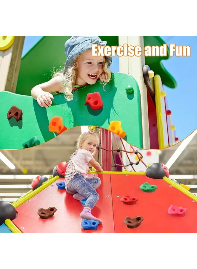 10Pcs Climbing Rocks Set For Kids Indoor Outdoor Balance Strength Training - Image 4