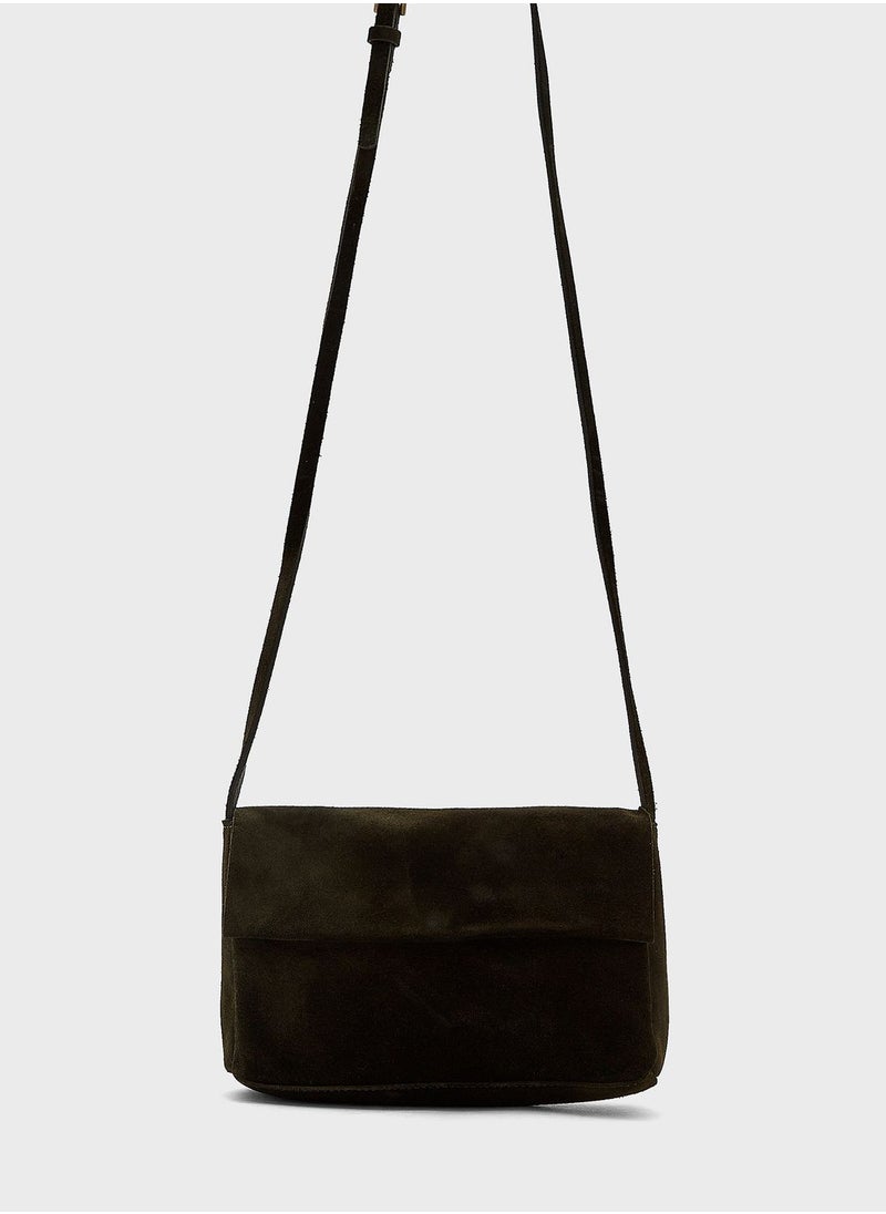 ONLY - Suede Crossover Bag - Image 1