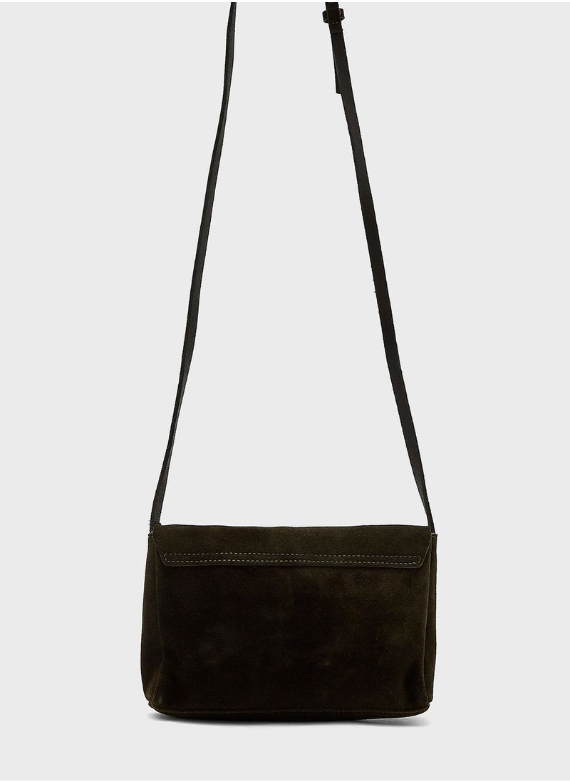 ONLY - Suede Crossover Bag - Image 1