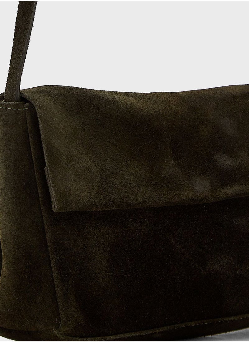 ONLY - Suede Crossover Bag - Image 1