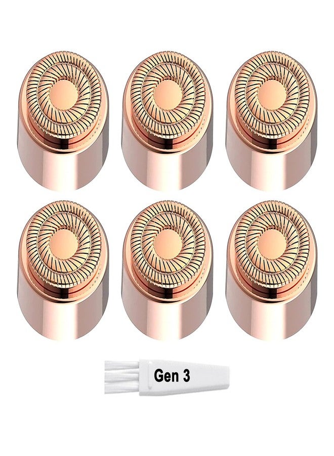 innobeaut Replacement Heads Gen 3 for New Version Flawless Facial Hair Remover, Double Ring Blades Head for New Flawless, 6 pack - Image 1