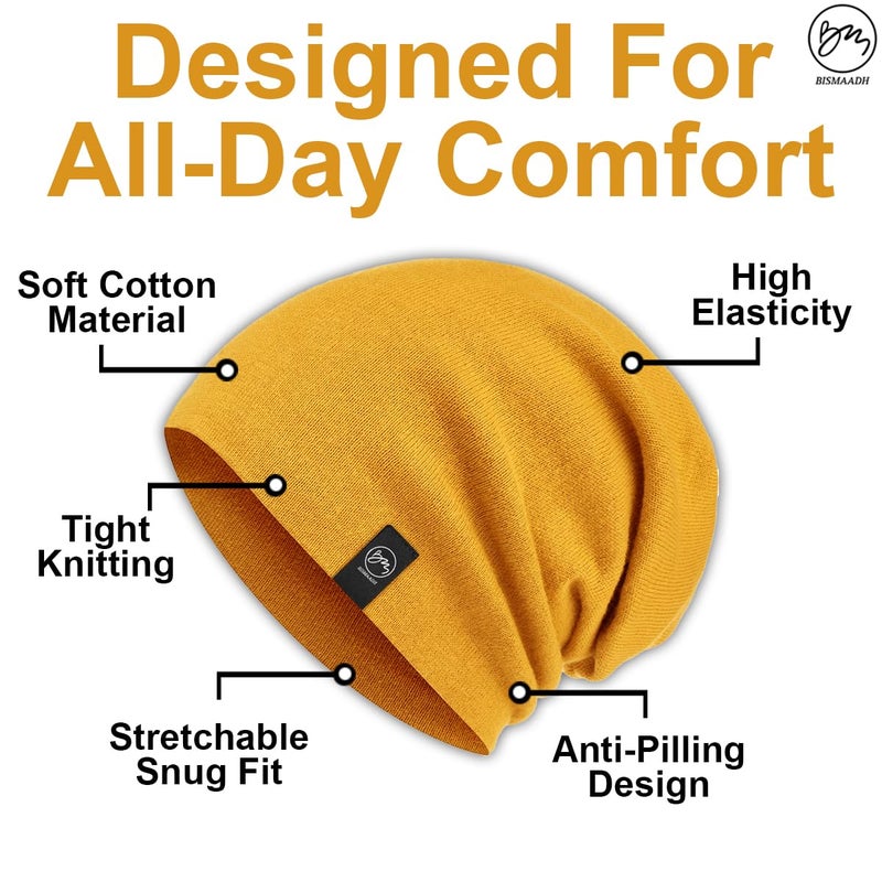 BISMAADH Slouchy Beanie and Skull Cap for Summer, Winter, Autumn & Spring Season - Image 3