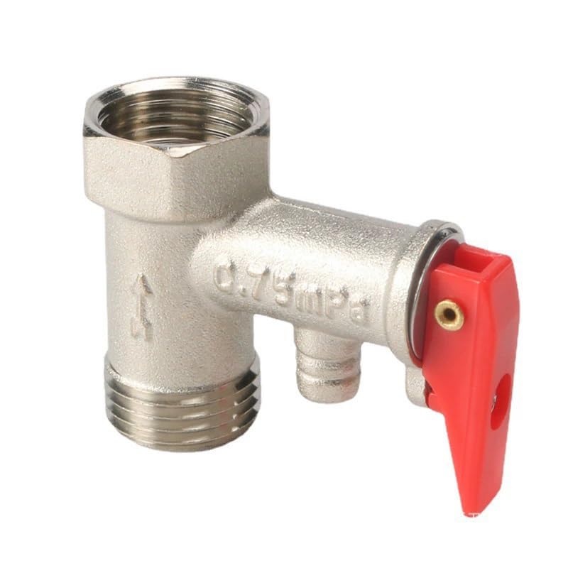 Brass Victac Geyser Nrv Non Return Valve 12 Inch Bsp 08 Mpa Pressure Safety Water Heater Safety Relief Valve Pack Of 1  - Image 1