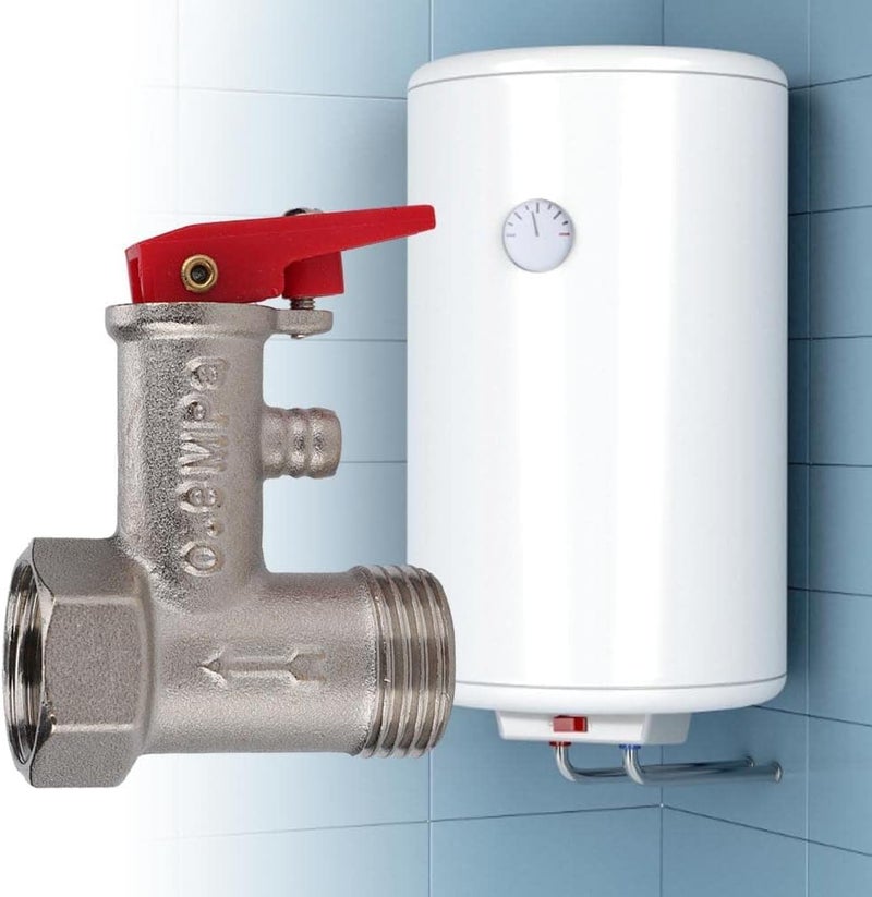 Brass Victac Geyser Nrv Non Return Valve 12 Inch Bsp 08 Mpa Pressure Safety Water Heater Safety Relief Valve Pack Of 1  - Image 5