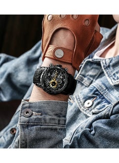 BIDEN Luxury Dragon Sculpture Men's Watch Hip Hop Quartz Watches Creative Waterproof  Watches  - Image 5