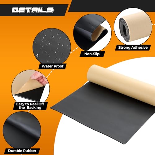 NATGAI Sponge Neoprene with Adhesive Foam Rubber Sheet 1/8” Thick X 12” Wide X 24” Long, Cut to Multiple Dimensions and Lengths - DIY, Gaskets, Cosplay, Costume, Crafts - Image 3