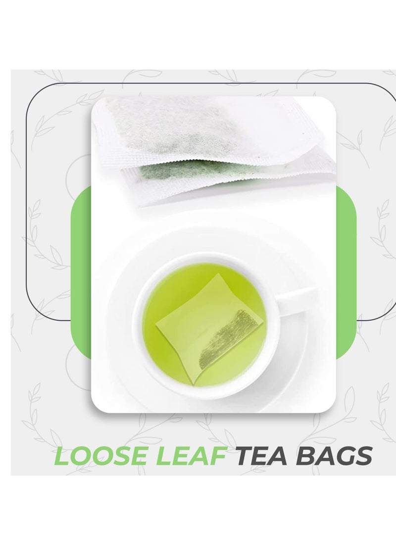 Generic - Loose Leaf Tea Bags Disposable Oversized Empty for Leaves Minimalist Infuser with Tight Seal Widened Pack of 300 - Image 1