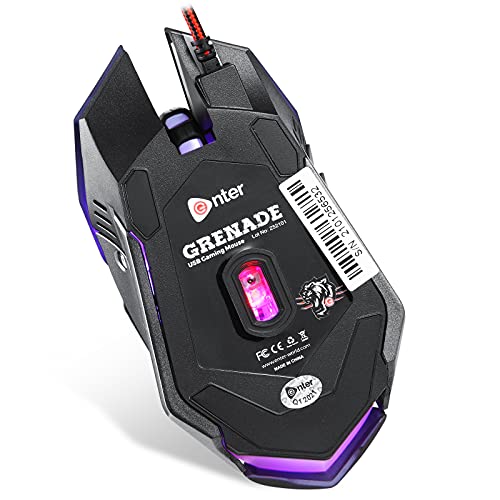 Enter Grenade Gaming USB Mouse with 6 Programmable Buttons, Lightweight and Upto 3200 dpi for Windows PC Gamers - Image 2