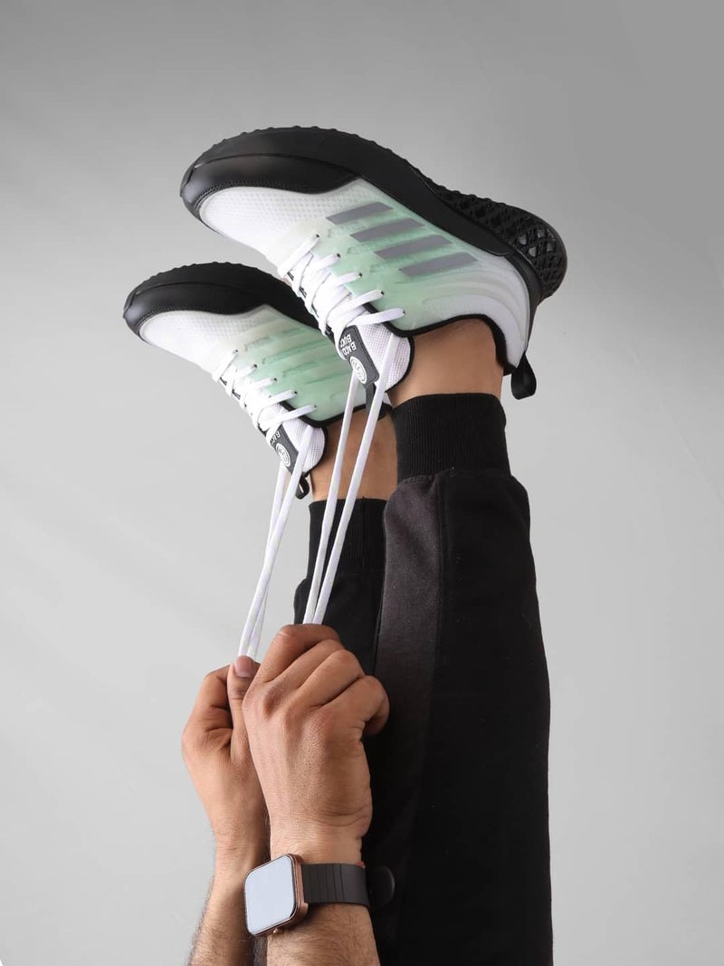 Bacca Bucci Mens Night Glider: The Elite Sportsperson's Versatile Footwear White UK 9 - Image 4