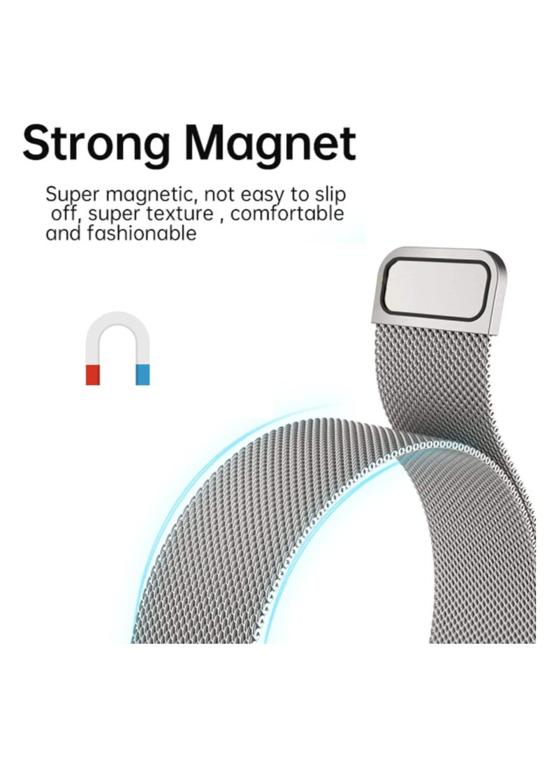 TWEGGON - Milanese Loop Band/Strap for Apple Watch All Series Compatible with 42mm(Series 10 42)/41mm/40mm/38mm Starlight - Image 1