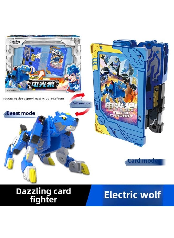 Genuine Dazzle Card Fighter 2 Beast Energy Toy Transformation Robot Children Boy King Kong Card Mecha Car-Color:Steel Arm Tip - Image 3