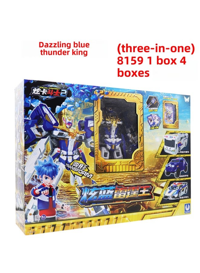 Genuine Dazzle Card Fighter 2 Beast Energy Toy Transformation Robot Children Boy King Kong Card Mecha Car-Color:Steel Arm Tip - Image 2