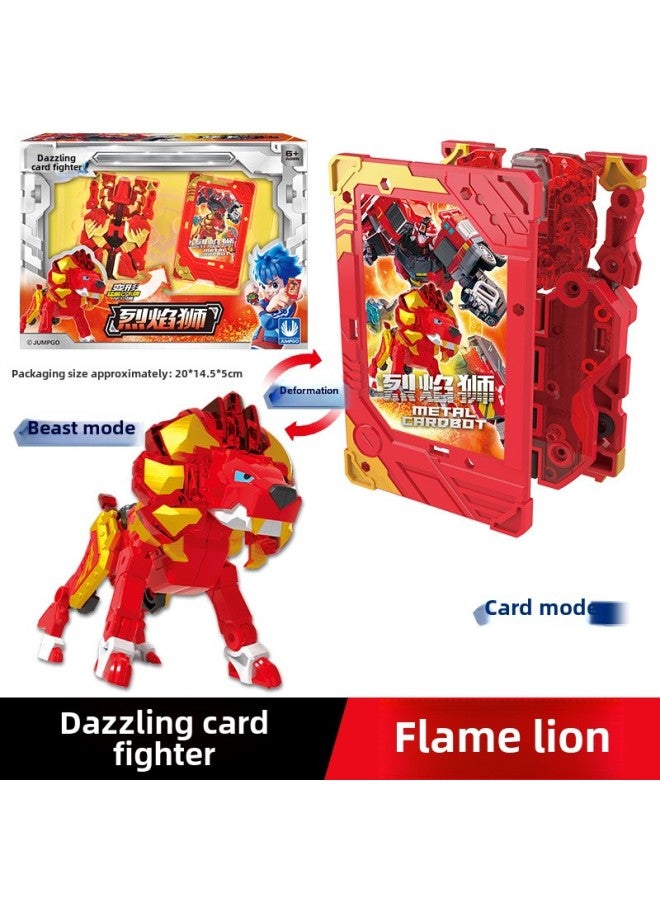 Genuine Dazzle Card Fighter 2 Beast Energy Toy Transformation Robot Children Boy King Kong Card Mecha Car-Color:Steel Arm Tip - Image 4