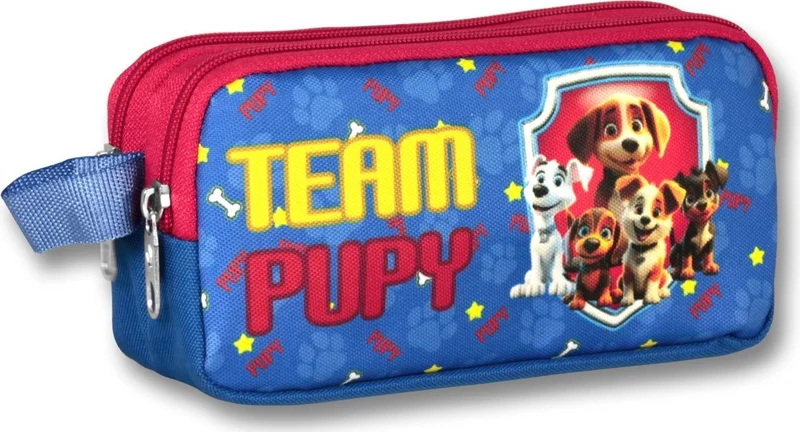 Ümit Çanta Cennec Team Pupy Boy Blue-Red Thermal Insulated Lunch Bag and Pencil Case Set