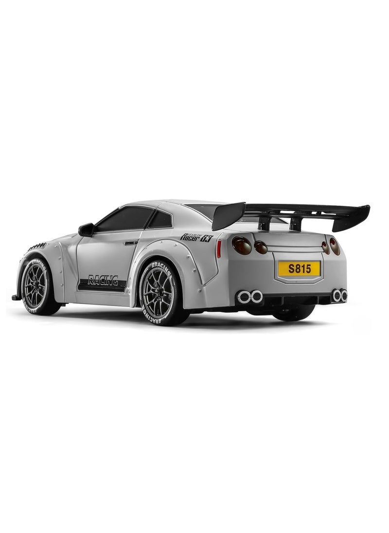 Nissan 1:24 Scale 4WD High-Speed Drift RC Car with LED Lights, Extra Tires & USB Rechargeable – Remote Control Racing Car Toy for Kids & Adults – Indoor Outdoor Drift Car by Nissan  - Image 2