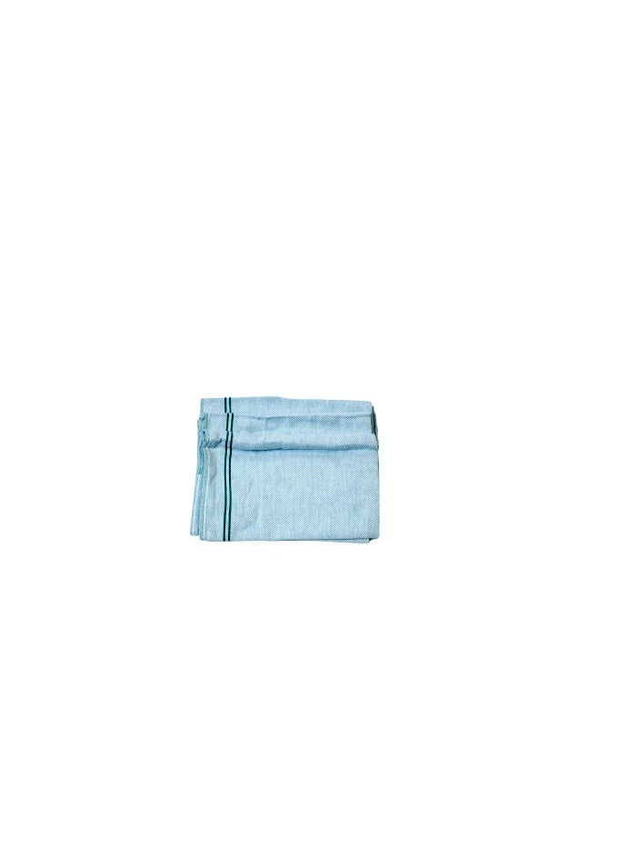 SIGNOOLA - Signoola Multi-Purpose Towel Set Of 3 Pcs 50 x 70 cm Green Solid stripe, 100% cotton - Image 1