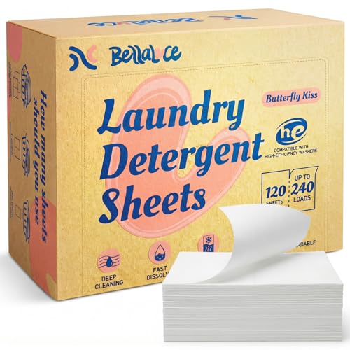 BellaLuce Laundry Detergent Sheets – 240 Loads Floral Fruity Scent, Hypoallergenic & Eco-Friendly Laundry Sheets Detergent, Plastic-Free Washer Sheets for Home, Dorm & Apartment - Image 1