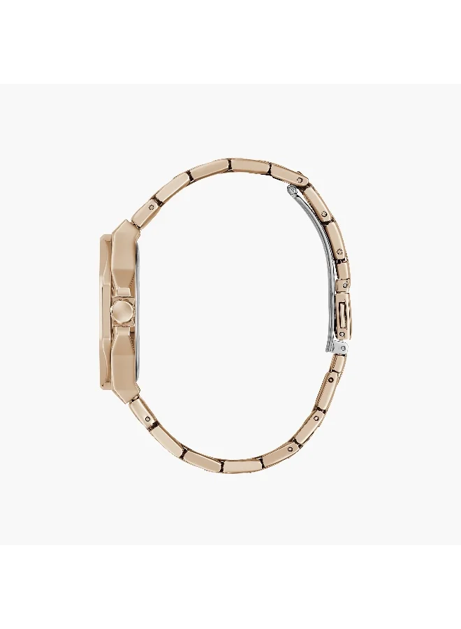 GUESS Gold Analog Stainless Steel Watch for Women