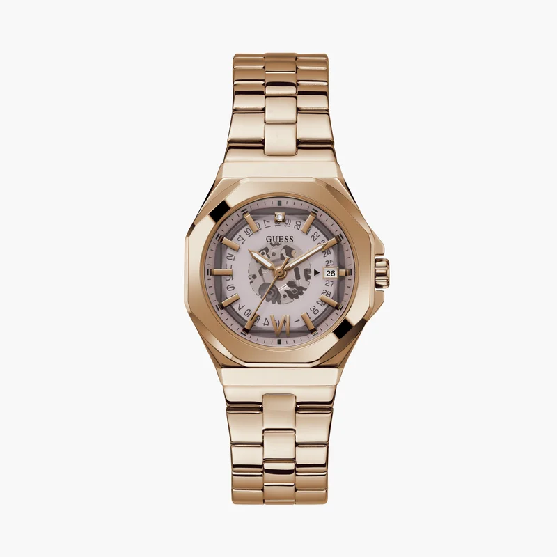 GUESS Gold Analog Stainless Steel Watch for Women