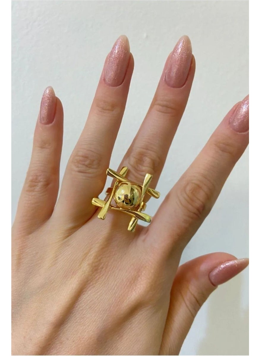 Riton - metal Adjustable Ring Minimalist Tic Tac Earrings, The Perfect Combination of Simplicity and Style - Image 1