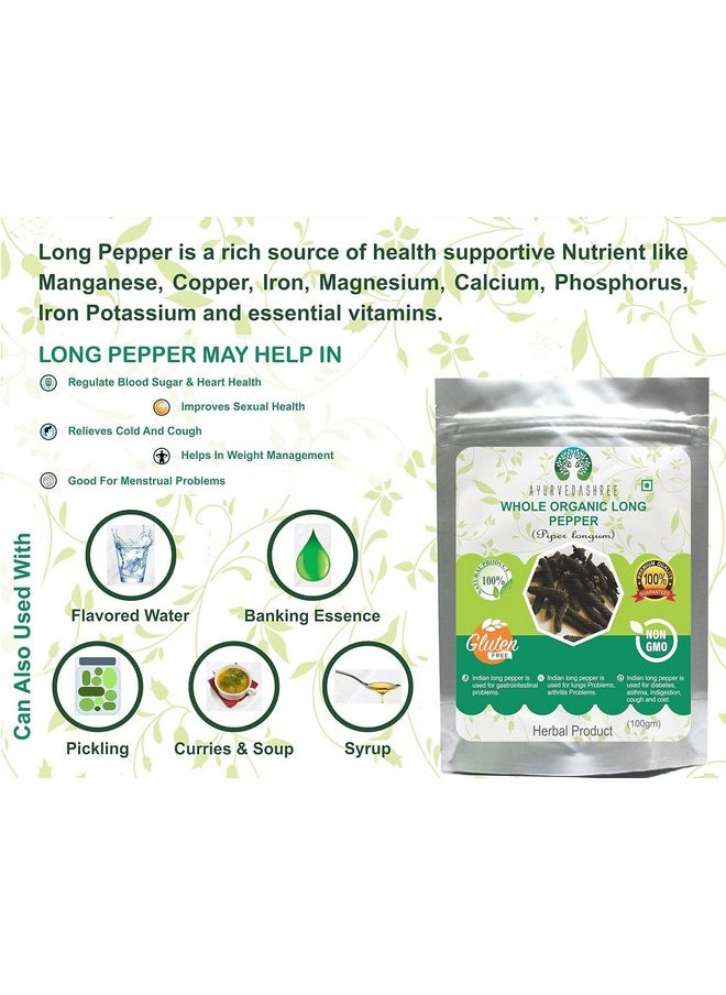 AYURVEDASHREE Whole Long Pepper Best Indian Long Pepper (Pippali) 100 Gm Pack - pzsku/Z9E4400624524275B3360Z/45/_/1740982743/69928c77-5f59-483b-966e-26ad7bfa523a