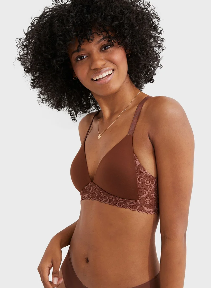 Aerie Strappy Plunge Neck Bra