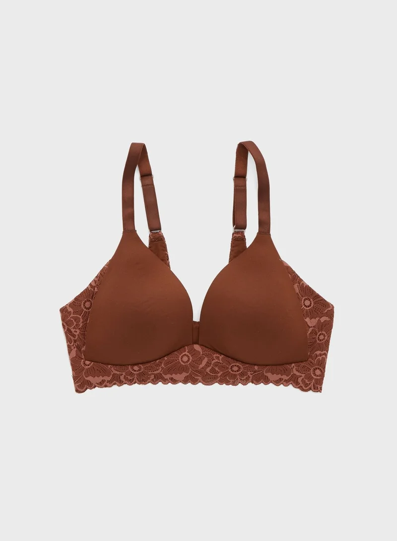 Aerie Strappy Plunge Neck Bra