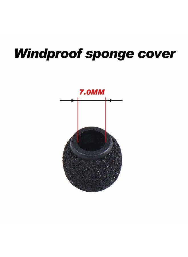 Canfon 2 Pack Mini Size Lapel Microphone Foam Cover, Lavalier Microphone Windscreen Replacement for Sony Microphone - Image 4