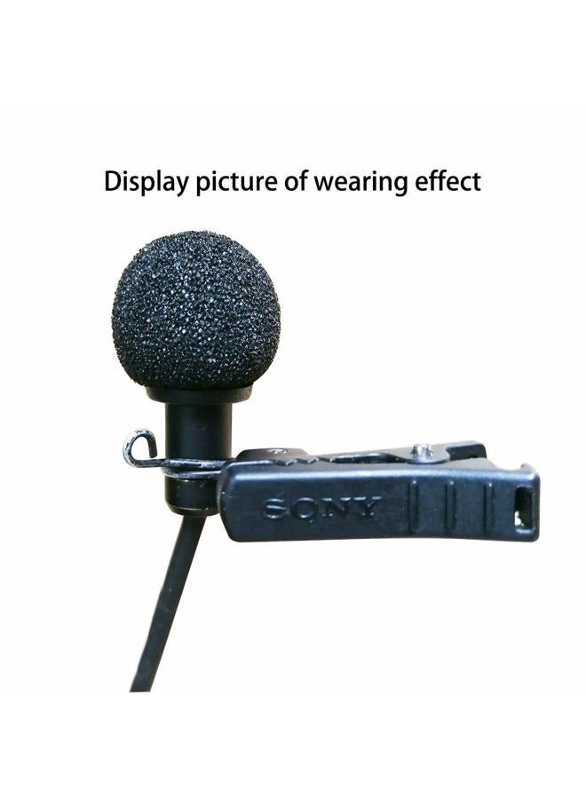 Canfon 2 Pack Mini Size Lapel Microphone Foam Cover, Lavalier Microphone Windscreen Replacement for Sony Microphone - Image 2