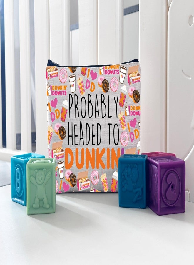 WCGXKO Probably Headed Makeup Bag Donut Lover Gift Coffee Refreshment Merch (Coffee Bag) - Image 5