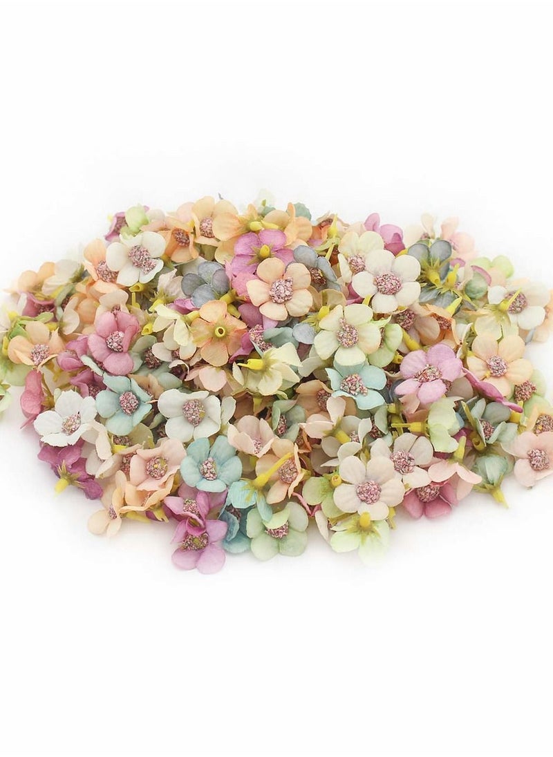 SYOSI 100 Pcs Mini Silk Daisies Multicolor Artificial Flowers For Diy Scrapbooking Home Wedding Decor Wreath Craft Accessories Mix Colors  - Image 1