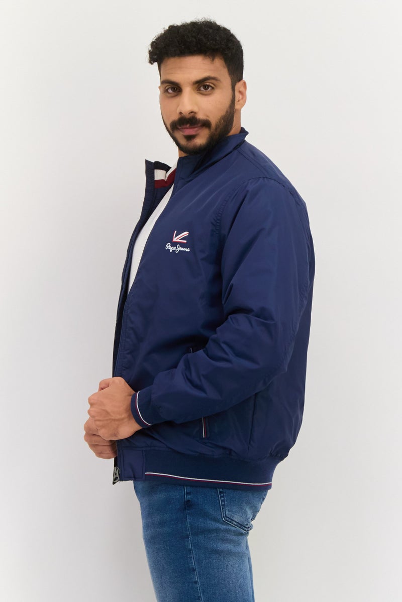 Pepe Jeans Men Brand Logo Puffer Jacket, Navy - Image 2