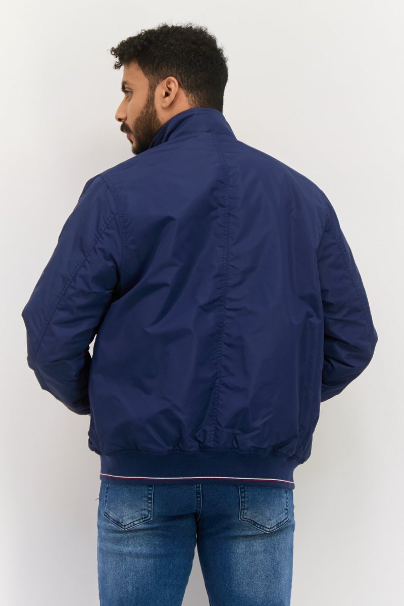 Pepe Jeans Men Brand Logo Puffer Jacket, Navy - Image 3