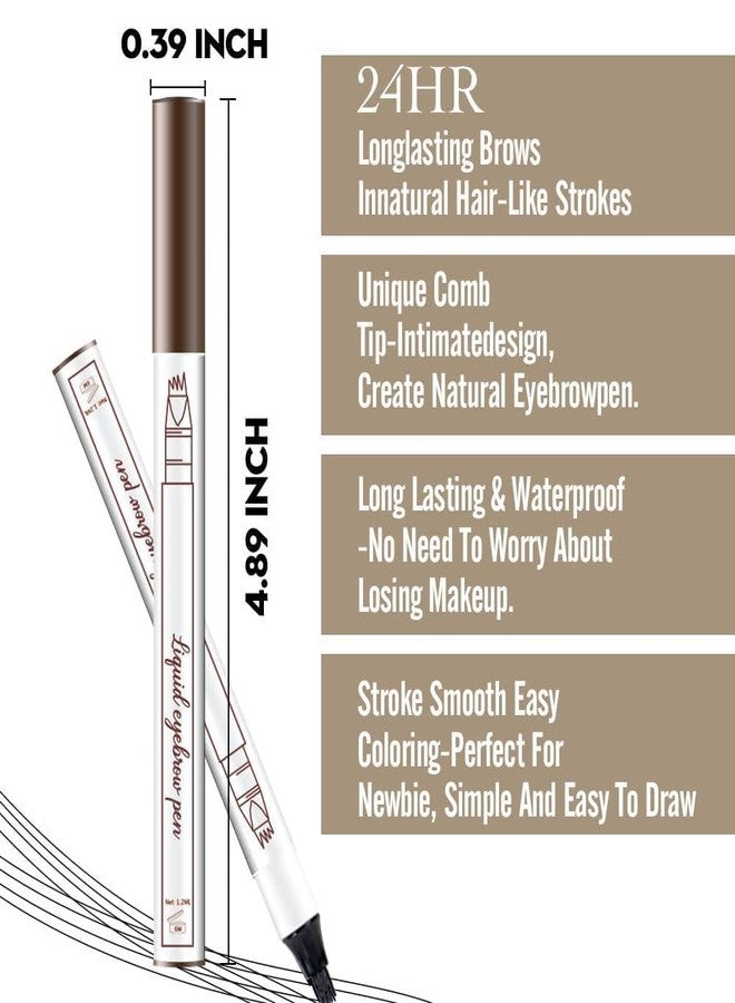 LESIGE Eeyebrow Ink Pencil by Brow Stylist -Micro 4 Point Brow Pen Lift & Snatch Eyeebrow Pen Kits with 3 Eyebrow Stencil Long-Lasting Waterproof Natural Eyebrow Hair (Black) - Image 5