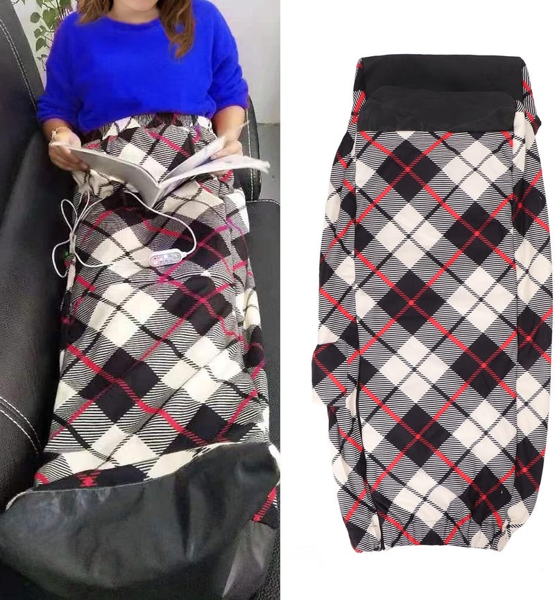 klarako USB Heated Blanket Portable Intelligent Soft Plush Electric Warm Blanket with 3 Heating Levels, Keep Warm, Suitable for Sleeping, Watching TV, Office, Car, Sofa or Wheelchair Use - Image 3