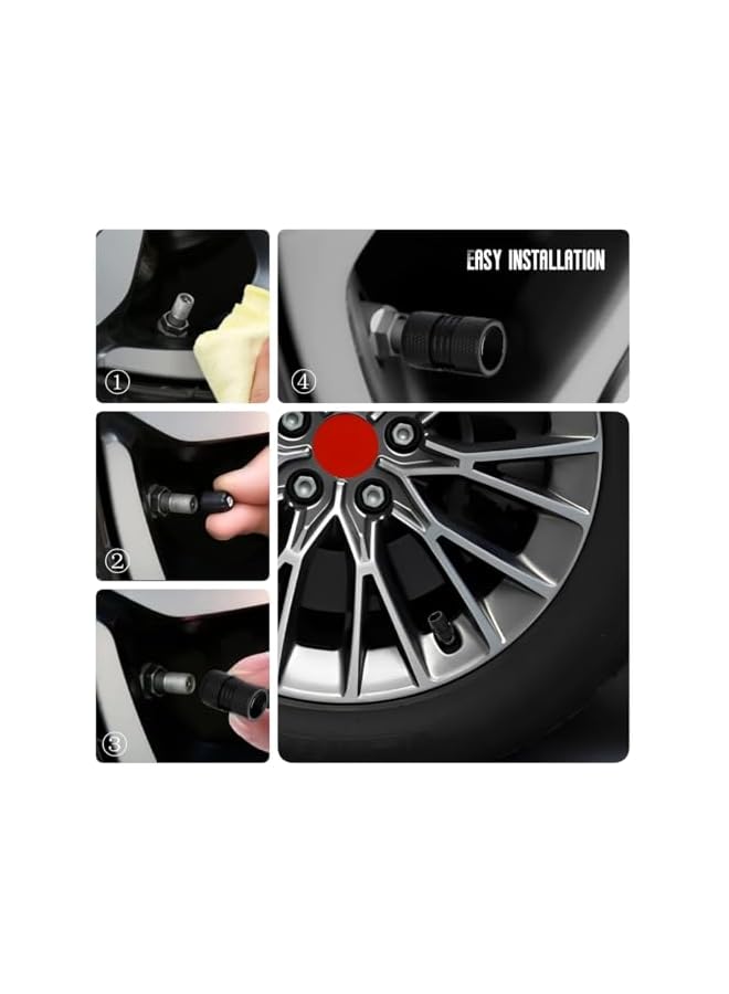 S-TOP Car Wheel Tire Valve Stem Caps Tire Air Caps Cover Compatible with XE XEL XF XFL XJ F-PACE F-Type Accessories - Image 4