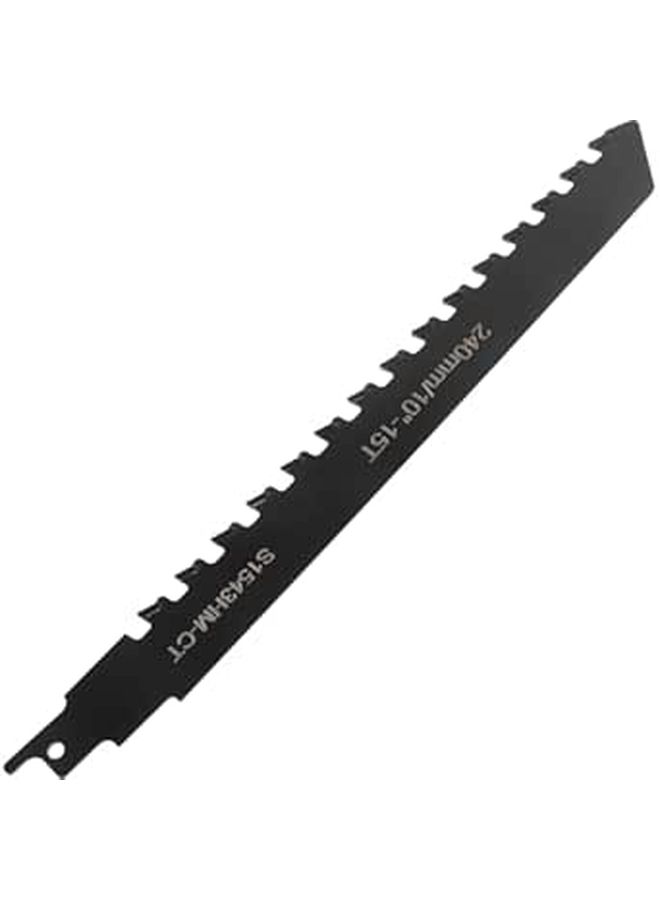 Reciprocating Saw Blades 24cm Alloy Teeth Metal Cutting Replacement Blade for Electric and Handheld Saws Wood Brick Cutting Black - Image 1