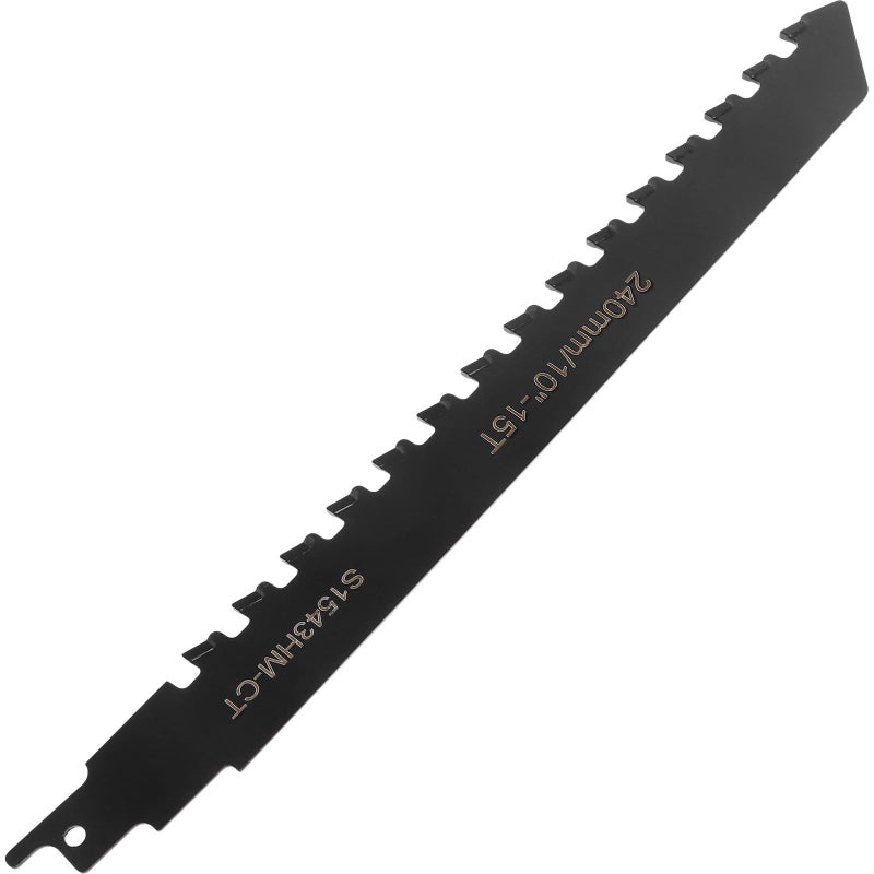 Reciprocating Saw Blades 24cm Alloy Teeth Metal Cutting Replacement Blade for Electric and Handheld Saws Wood Brick Cutting Black - Image 2
