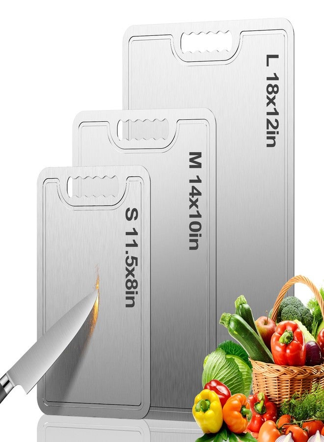 Rottogoon Titanium Cutting Board,100% Pure Titanium Cutting Boards for Kitchen, 2025 New Double Sided Food-Grade Chopping Board for Cutting Meat Vegetable Fruit-Small(11.5x8in) - Image 1