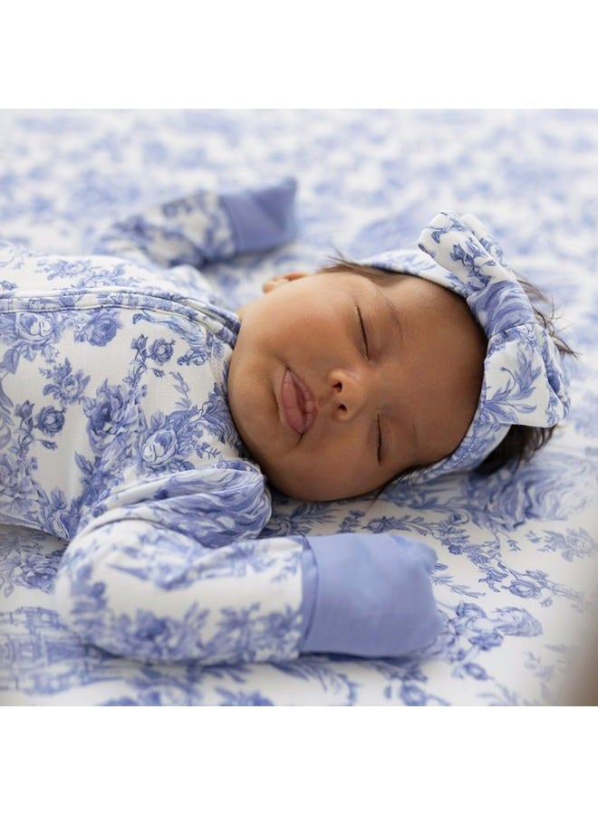 Posh Peanut Convertible Baby Sleepers - Girls Footless Baby Pajamas with 2 Way Zipper for Easy Diaper Changes - Briar, Newborn - Image 4