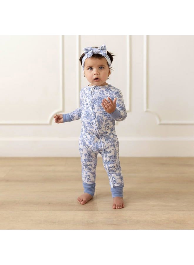 Posh Peanut Convertible Baby Sleepers - Girls Footless Baby Pajamas with 2 Way Zipper for Easy Diaper Changes - Briar, Newborn - Image 2