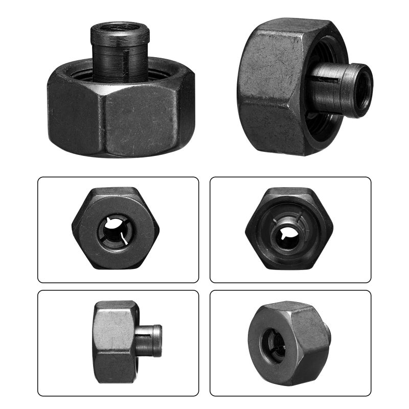 Genmitsu Router Collet Kit - 4pcs Collets, 1/8" to 5/16", For Trim Router, Engraving & CNC Machines - Image 4