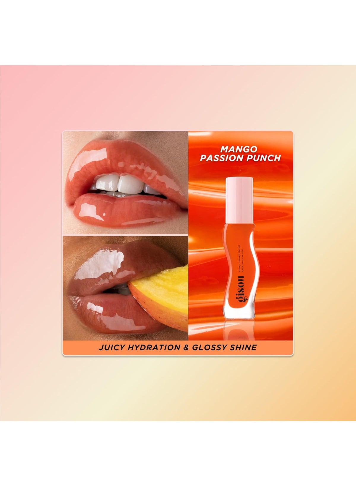 Gisou Honey Infused Lip Oil 8ml - Mango Passion Punch