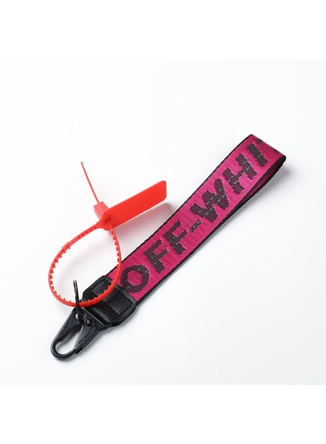 OFF-WHITE Street fashion keychain key ring lanyard - Image 1