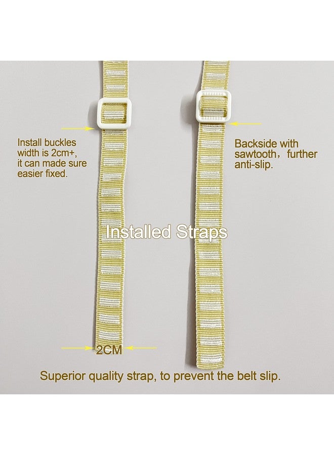 ZARPMA High Chair Straps, Universal Replacement Harness Strap Belt for Chair Compatible for Tripp Trapp Stokke HighChair (Yellow) - Image 3