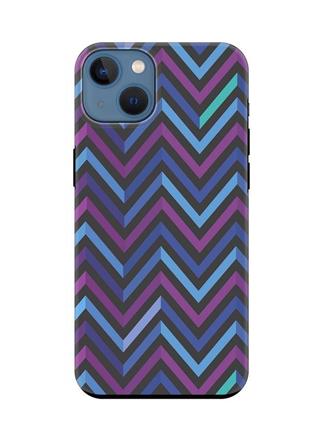 Tough Pro Series Case for Apple iPhone 14 Plus Case Dual Layer hybrid PC & TPU Customized Mobile Cover Shield with inner TPU protection Matte Finish - Deep Chevron